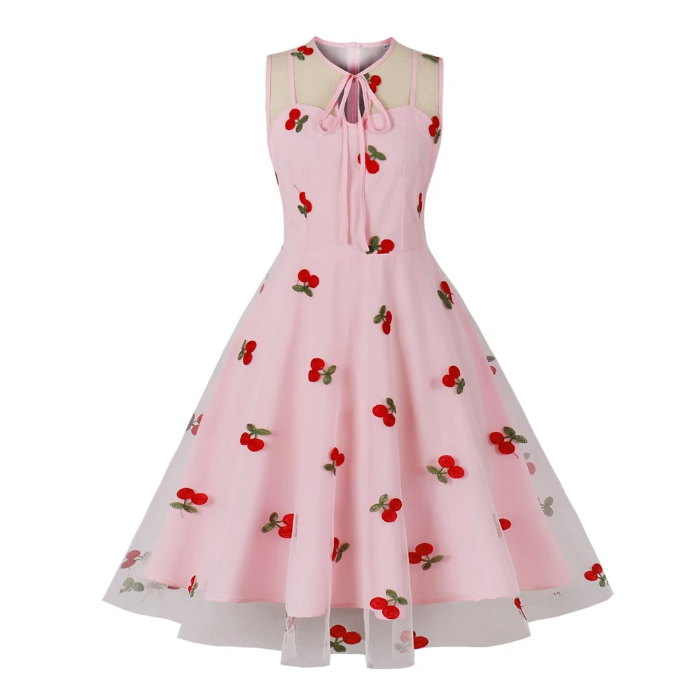 Robe Rockabilly Cerise