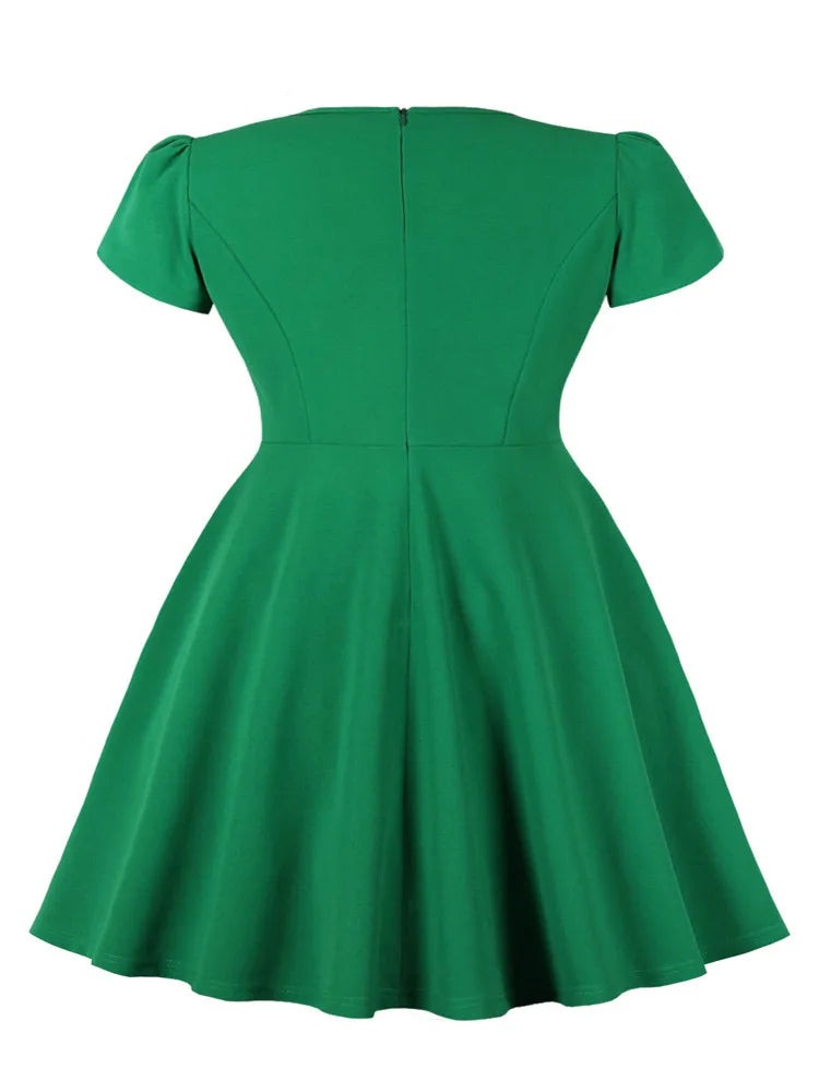 Robe Vintage Verte Grande Taille