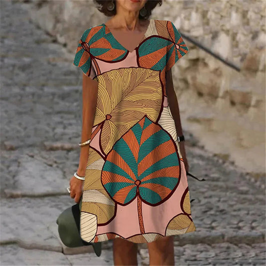 Robe Coloré Africaine Années 70