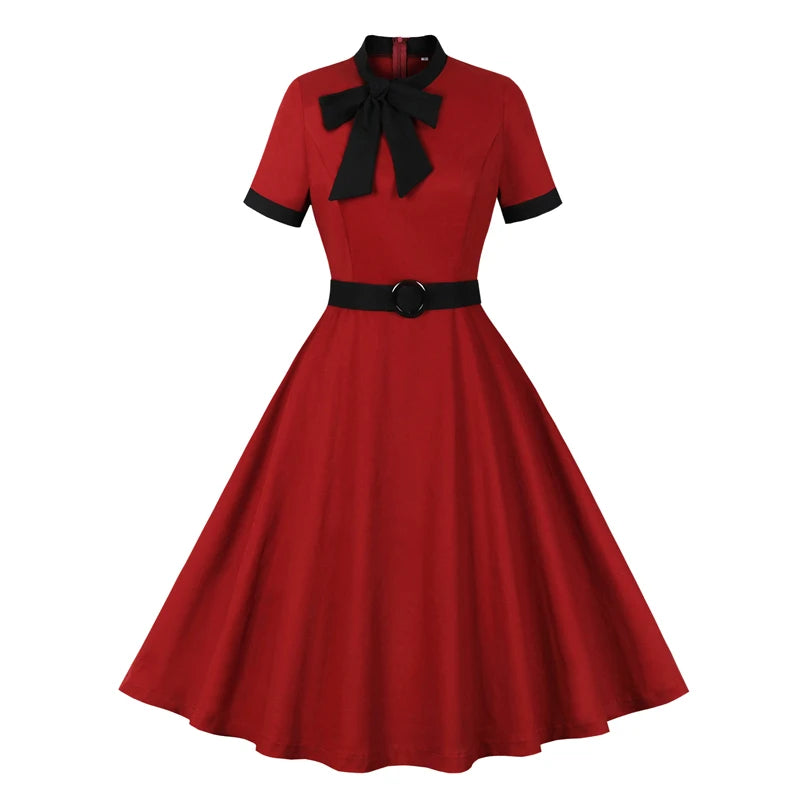 Robe Bordeaux Rockabilly