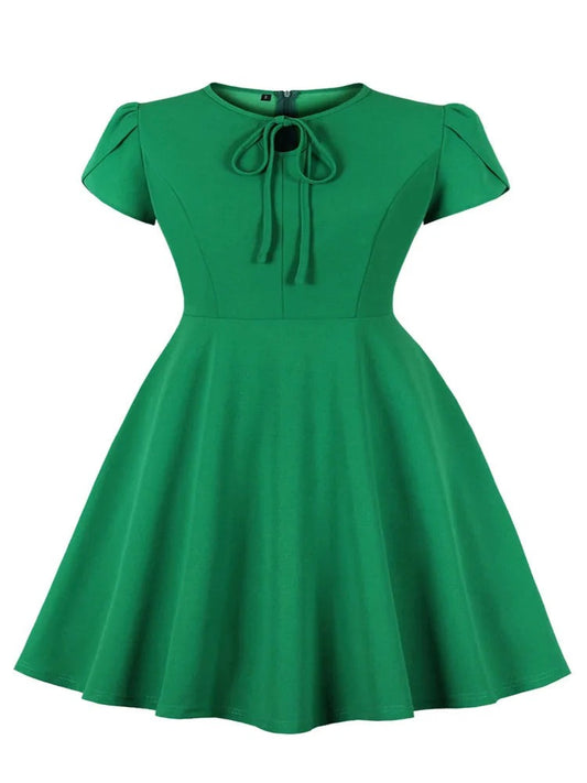 Robe Vintage Verte Grande Taille