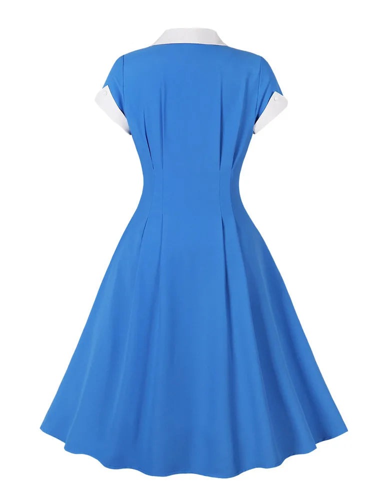 Robe Vintage Bleu Ciel