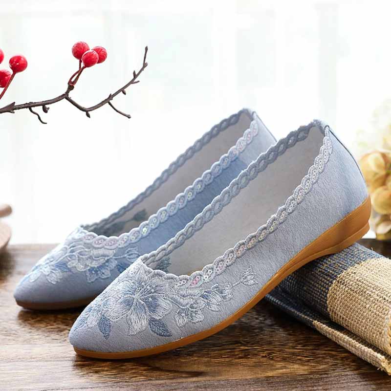 Ballerines Bleues Années 50.