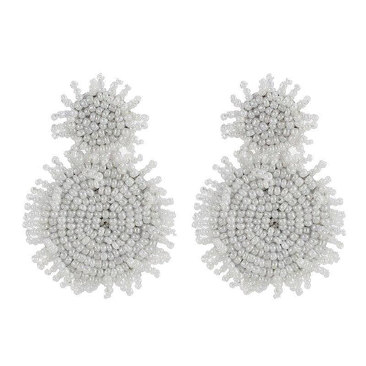 Boucle d'Oreille en Perle Style Retro