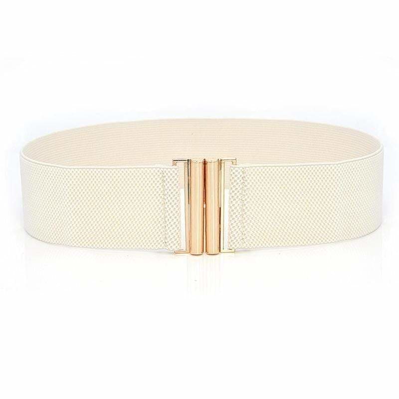 Ceinture Elastique Beige