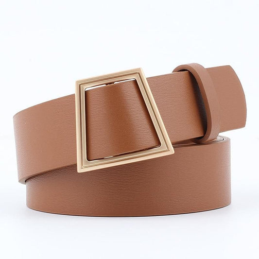 Ceinture Marron Années 50 Boucle Retro