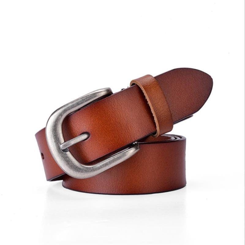 Ceinture Marron en Cuir Années 50