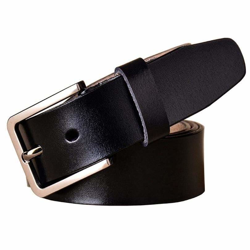 Ceinture Noir en Cuir Véritable Années 50