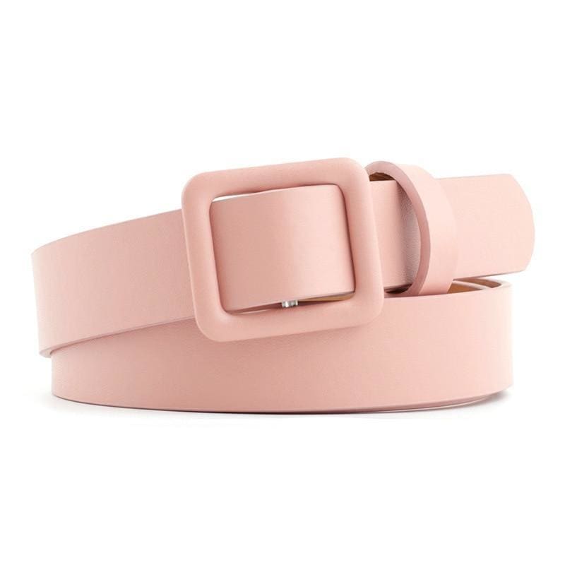 Ceinture Retro Uni Couleur Rose