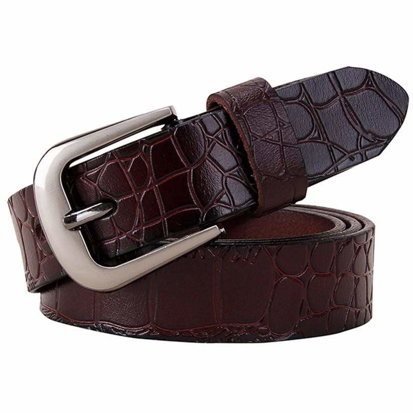 Ceinture Rockabilly Noire Cuir Véritable