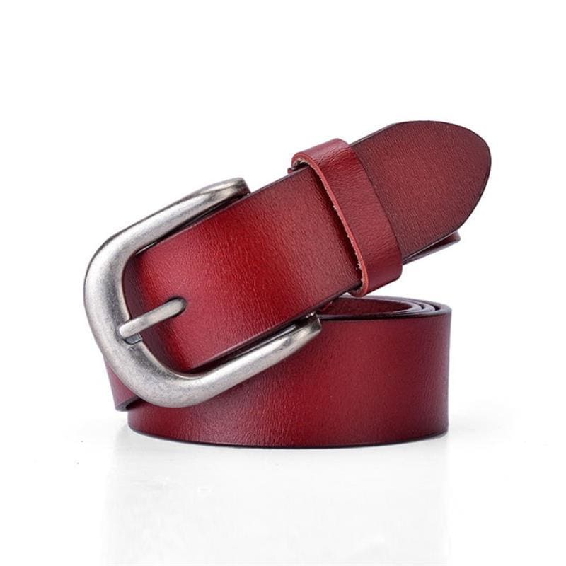 Ceinture Rouge en Cuir Années 50