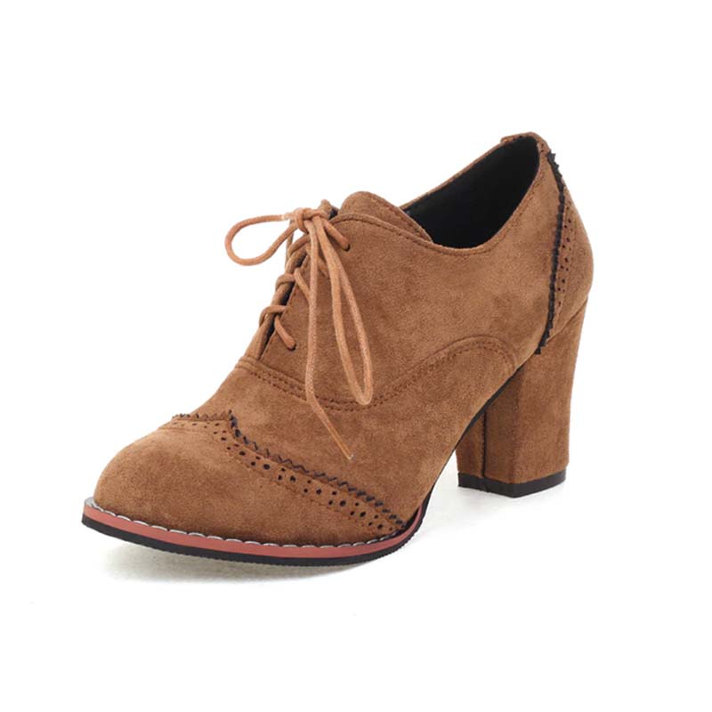 Chaussures Années 50 Derby Marron