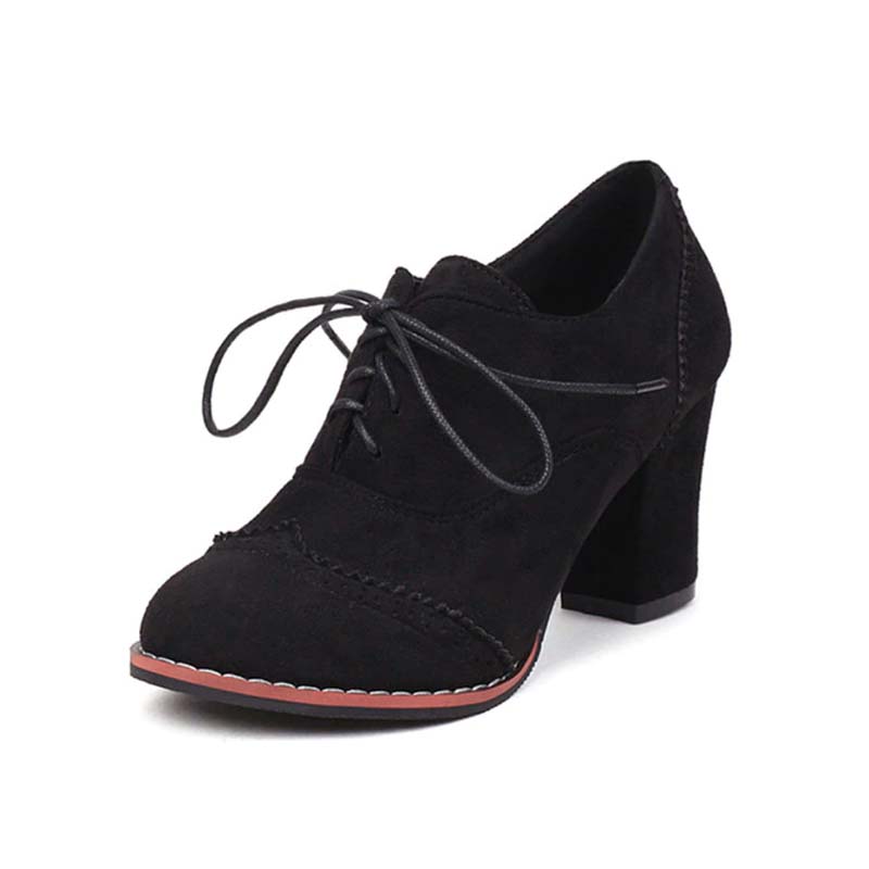 Chaussures Années 50 Derby Noires