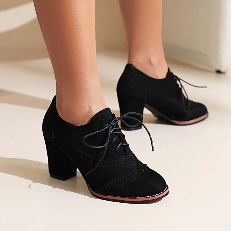 Chaussures Années 50 Derby Noires