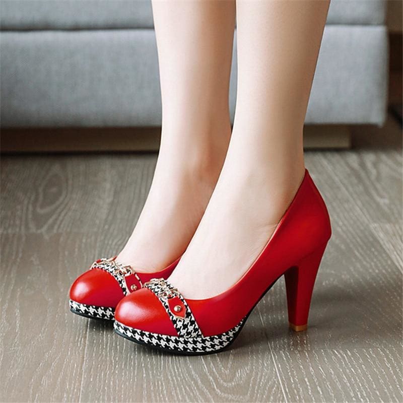 Chaussures Pin Up Rouge