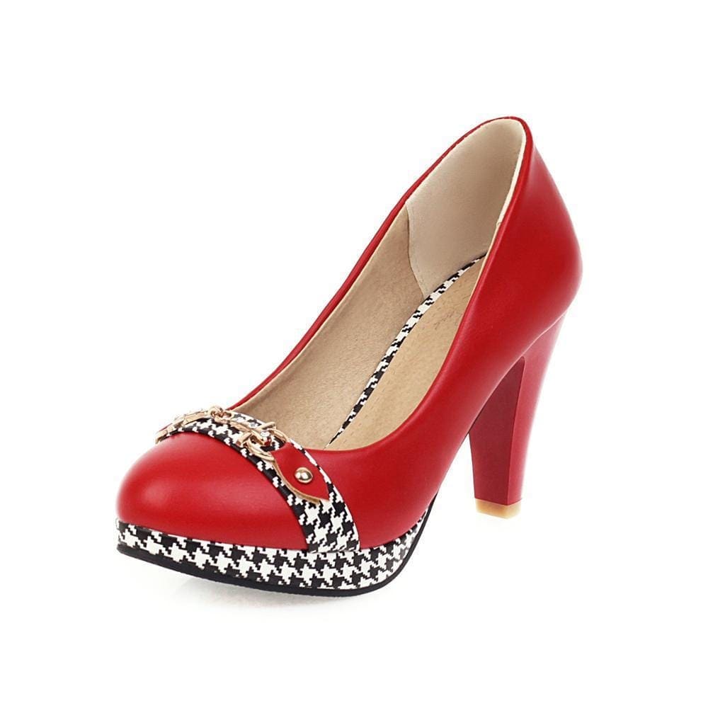 Chaussures Pin Up Rouge