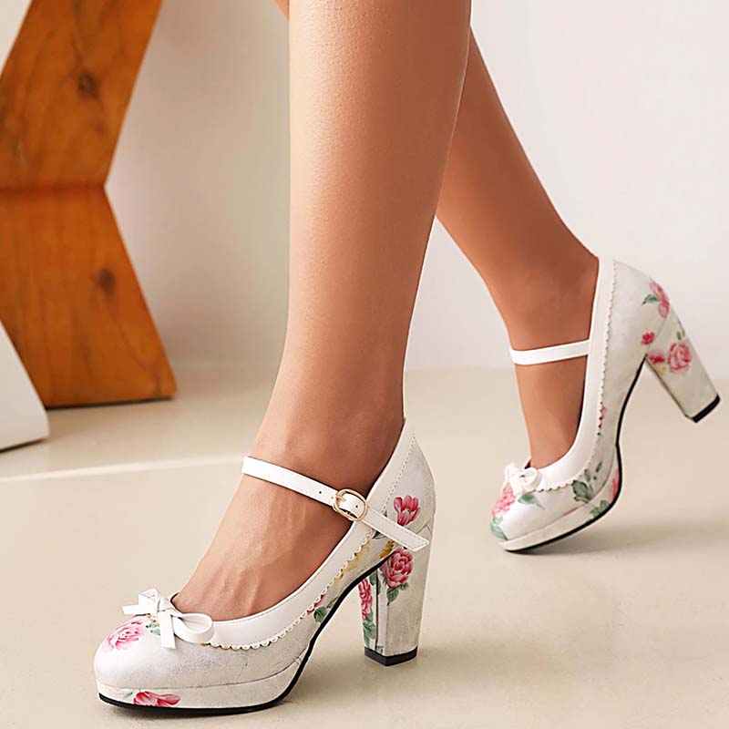 Chaussures Retro Pin Up Années 50