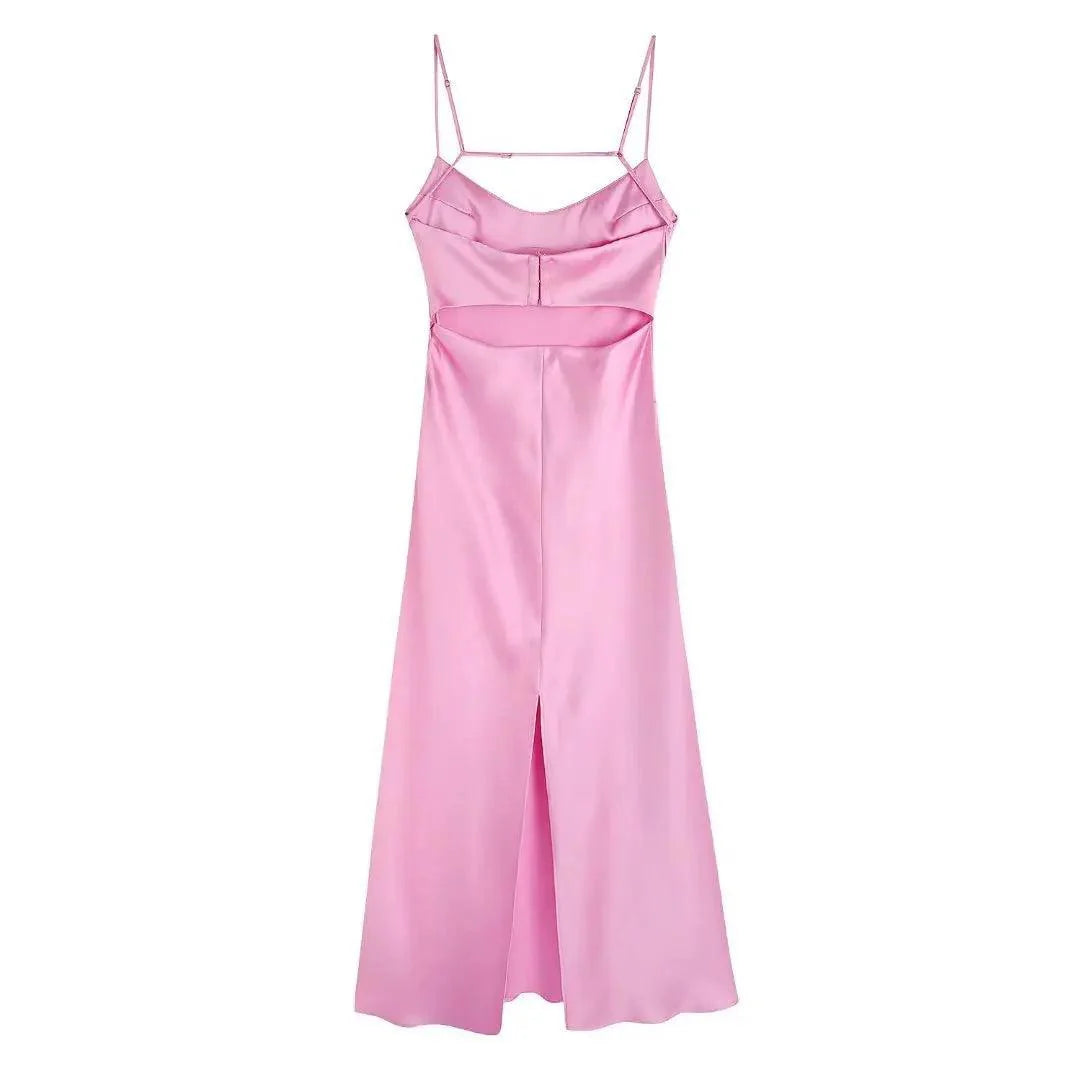 Robe Evelise Mid-calf Satin