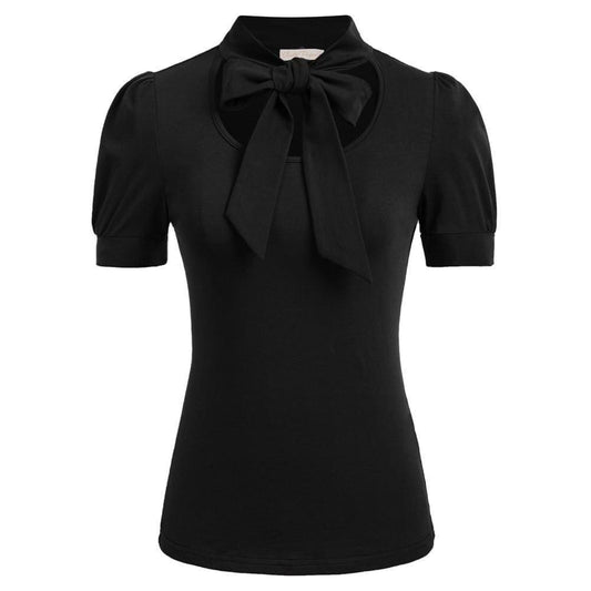 Haut Cintré Années 50 Noir - Robitta