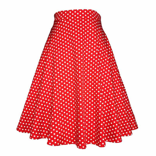 Jupe Année 50 à Pois Rouge