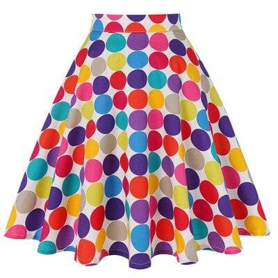 Jupe Année 50 Multicolore - Robitta
