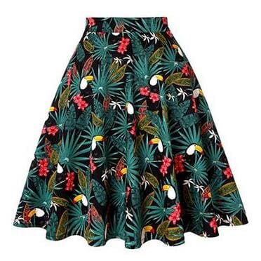 Jupe Année 50 Tropicale - Robitta