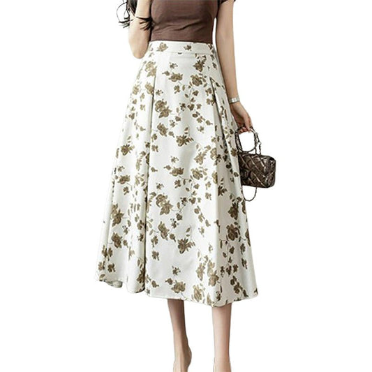 Jupe Année 50 Vintage à Fleurs - Robitta