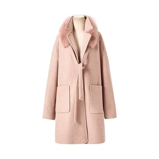 Manteau Rose Long Années 50