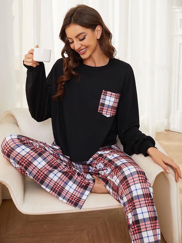 Pantalon Pyjama à Carreaux Pour Femme "Caresse Nocturne" - Robitta