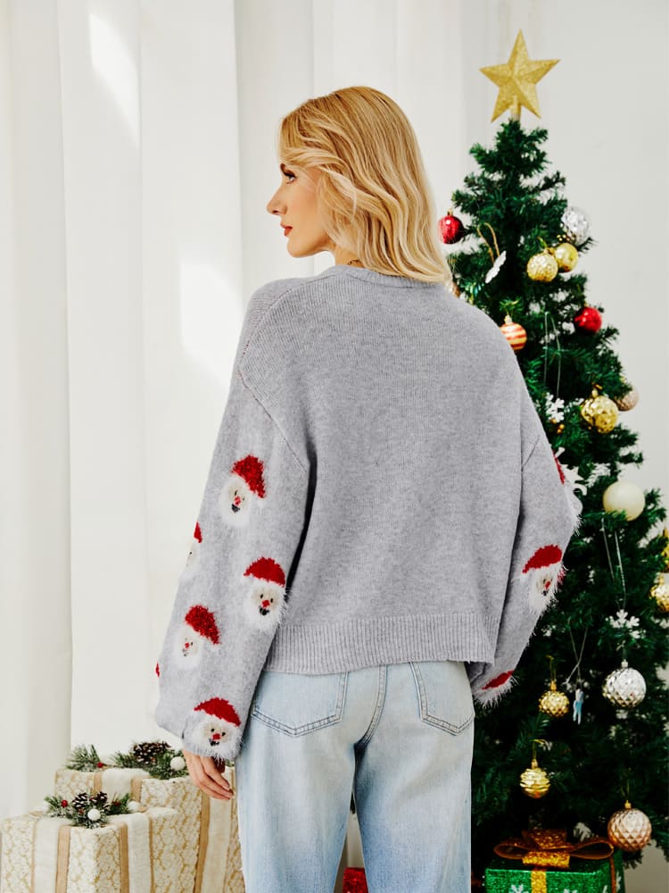 Pull festif de Noël en tricot pour femme - Robitta