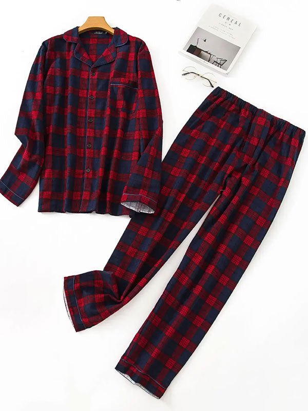 Pyjama Pour Homme À Carreaux "Douceur de Nuit" - Robitta