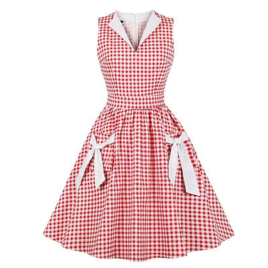 Robe à Carreaux Années 50 - Robitta