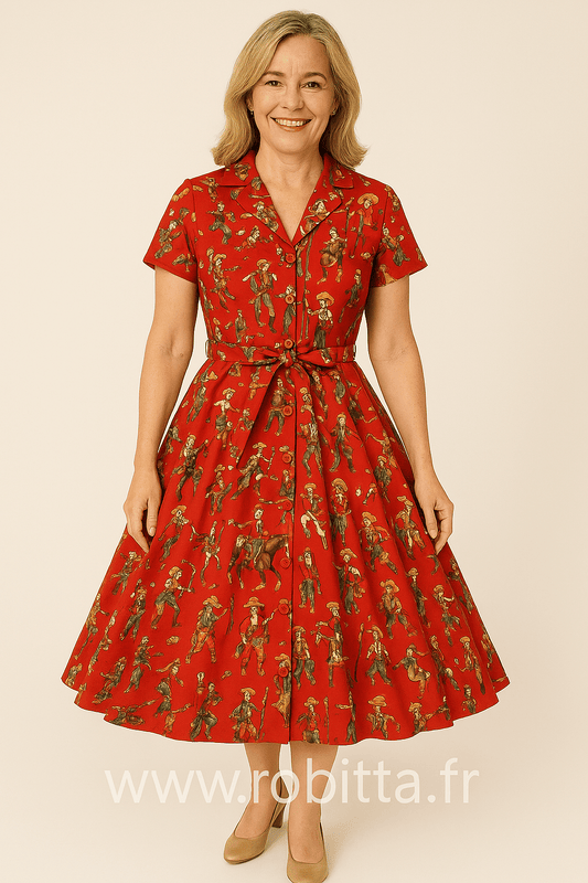 Robe Année 50 Calamity Jane - Robitta