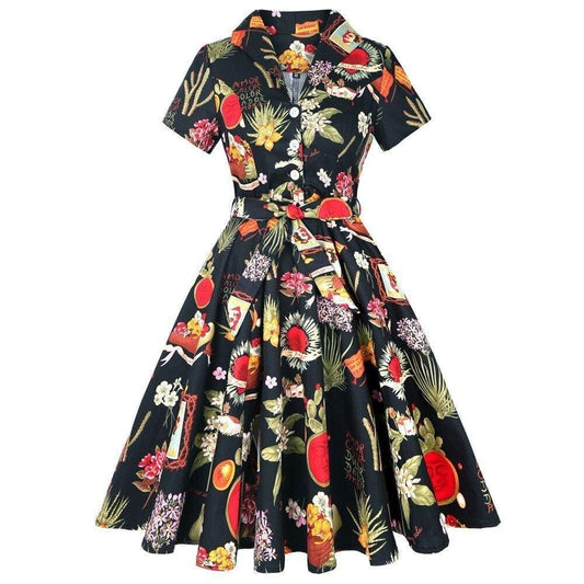 Robe Année 50 Exotique