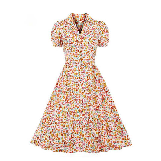 Robe Année 50 Florale