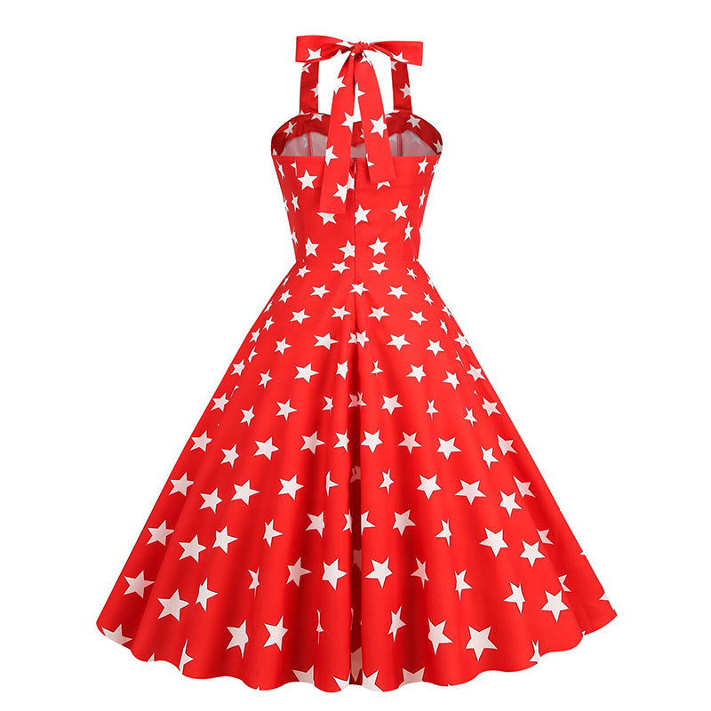 Robe Année 50 Rouge USA