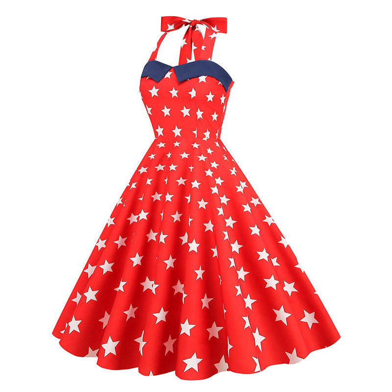 Robe Année 50 Rouge USA