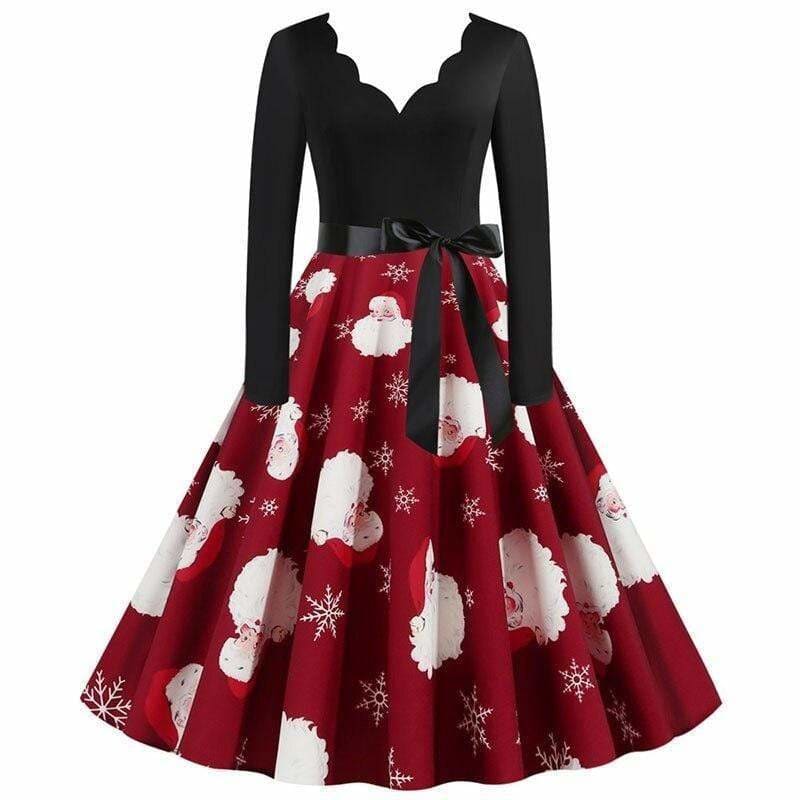 Robe Année 50 Traditionnelle de Noël