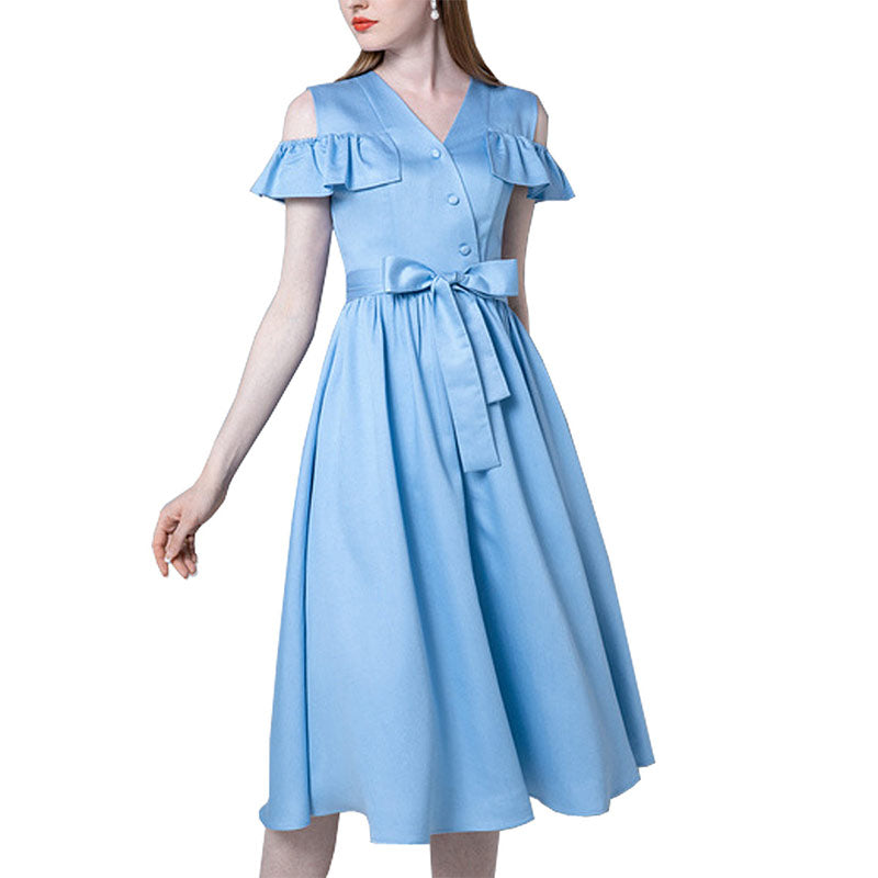 Robe Années 50 Bleu