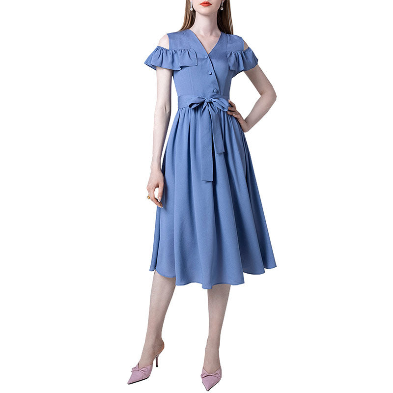 Robe Années 50 Bleu