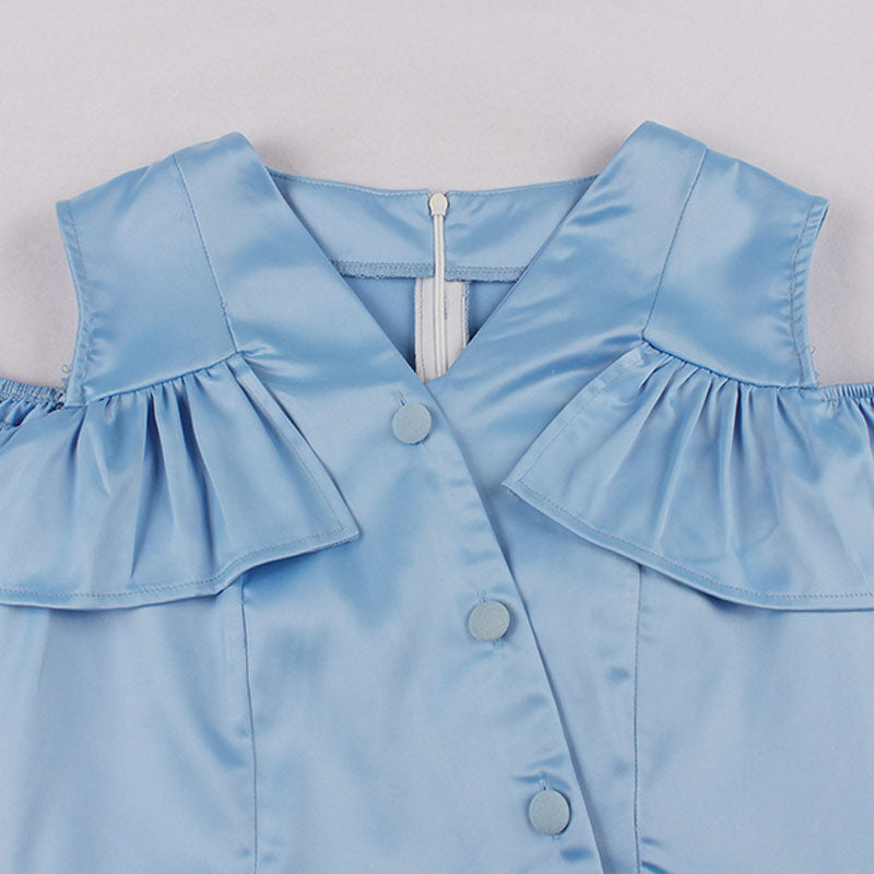 Robe Années 50 Bleu