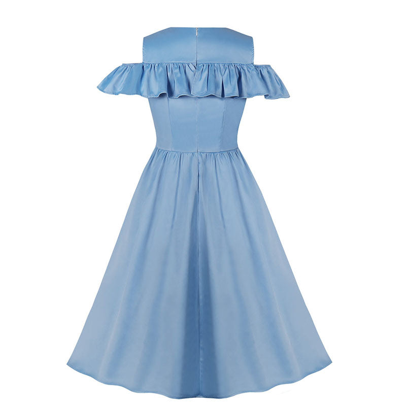 Robe Années 50 Bleu