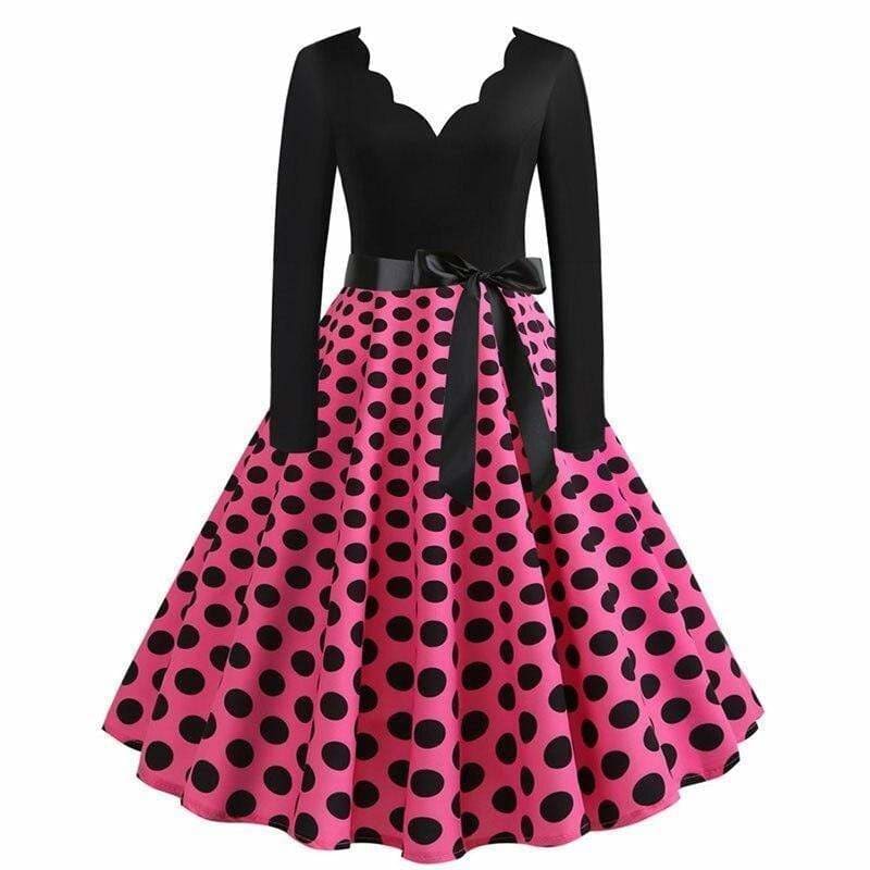 Robe Années 50 Rose