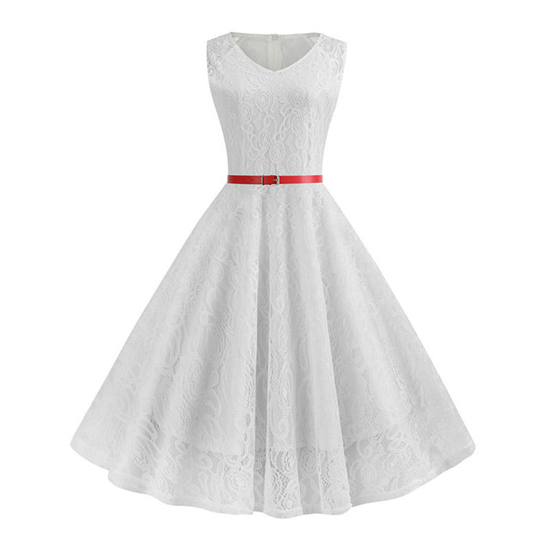 Robe Blanche Années 50