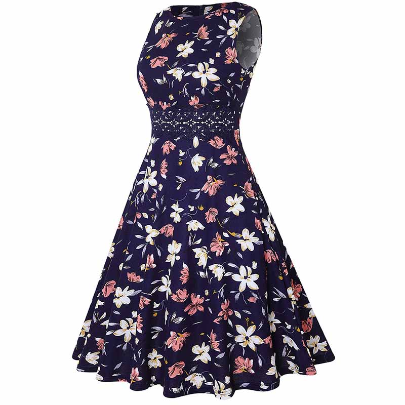 Robe Fleurie Retro