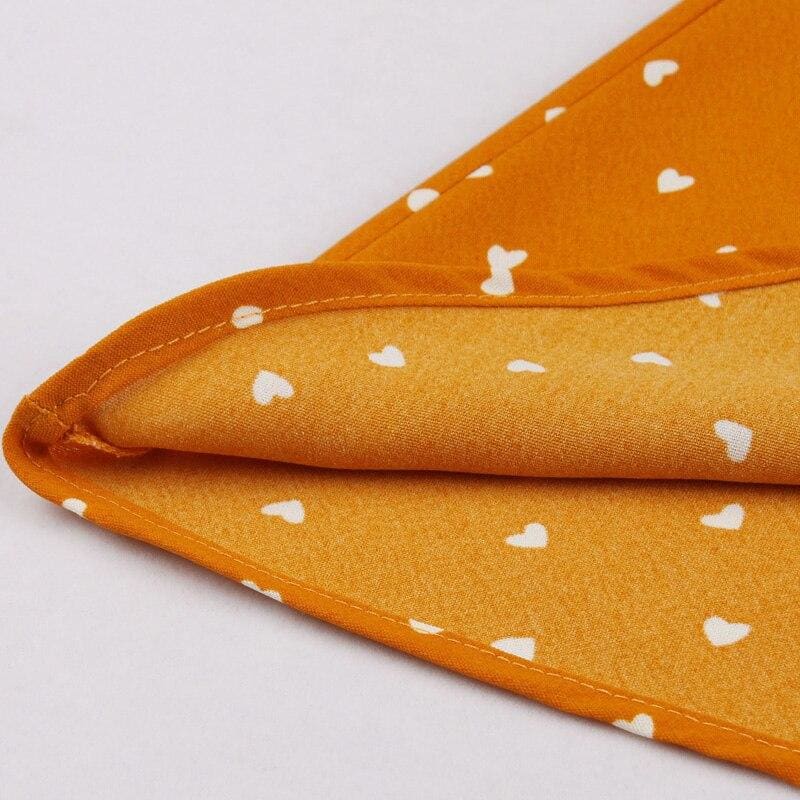 Robe Orange à Pois Année 50