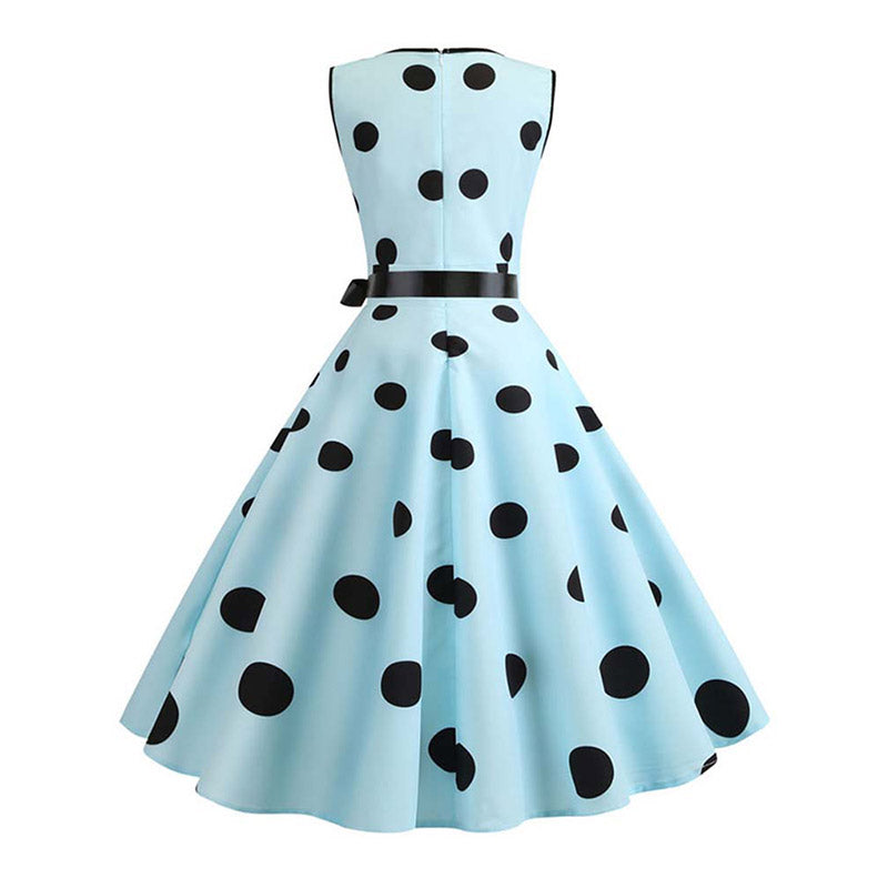 Robe Pin Up Bleu Ciel