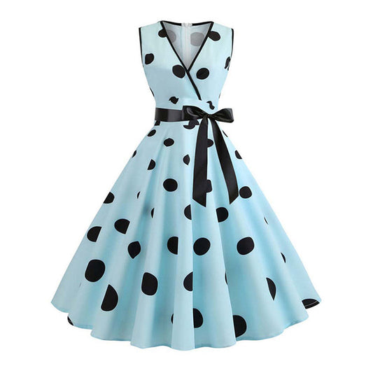 Robe Pin Up Bleu Ciel