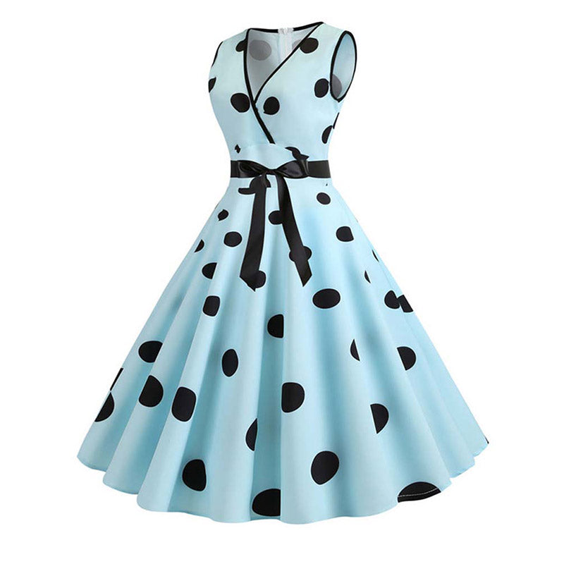 Robe Pin Up Bleu Ciel