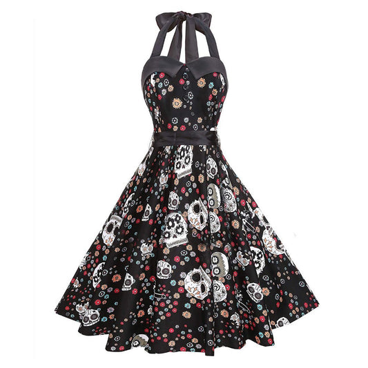 Robe Pin Up Tête de Mort